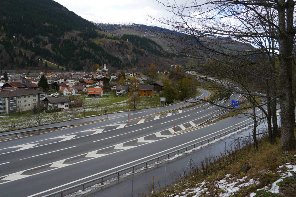 Autobahnanschluss A13, Andeer